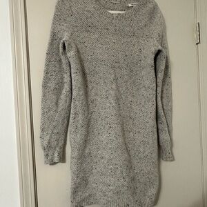 Cozy Gray Knit Sweater Dress Madewell